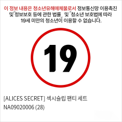 [ALICES SECRET] 섹시슬립 팬티 세트 NA09020006 (28)