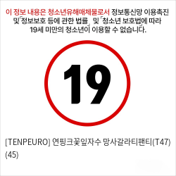 [TENPEURO] 연핑크꽃잎자수 망사갈라티팬티(T47) (45)