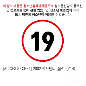 [ALICES SECRET] 2082 섹시팬티 (블랙) (Z14)