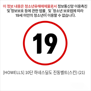 [HOWELLS] 10단 하네스딜도 진동벨트(스킨) (21)